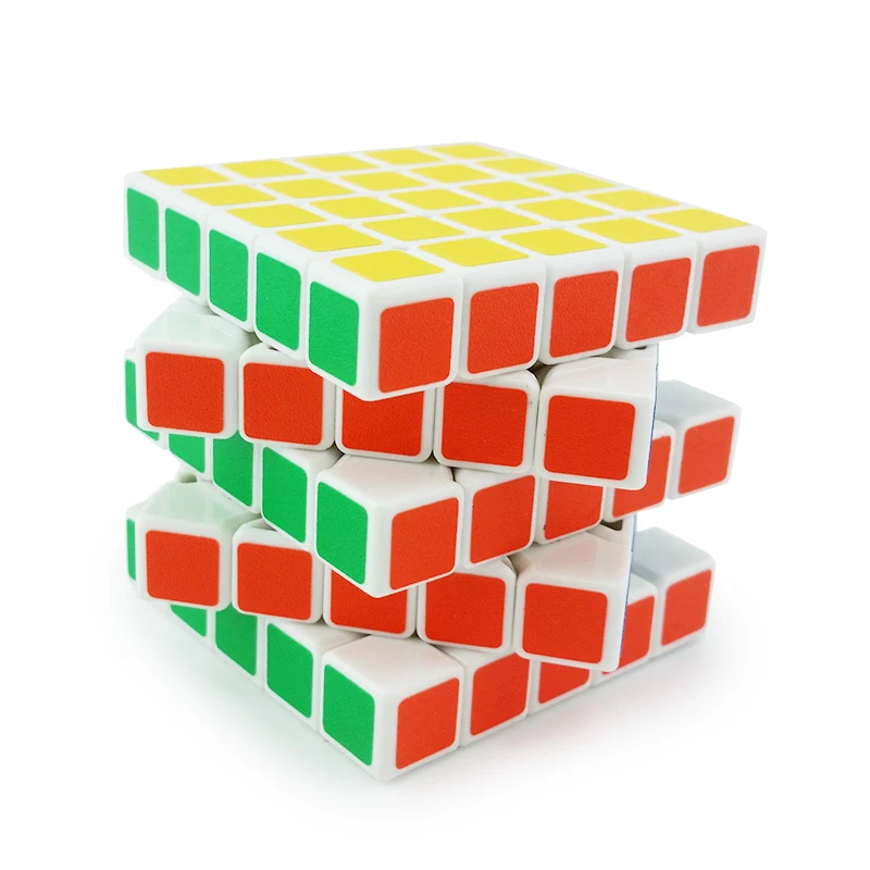 5x5x5 магический куб профессиональный скоростной головоломка твист белая наклейка