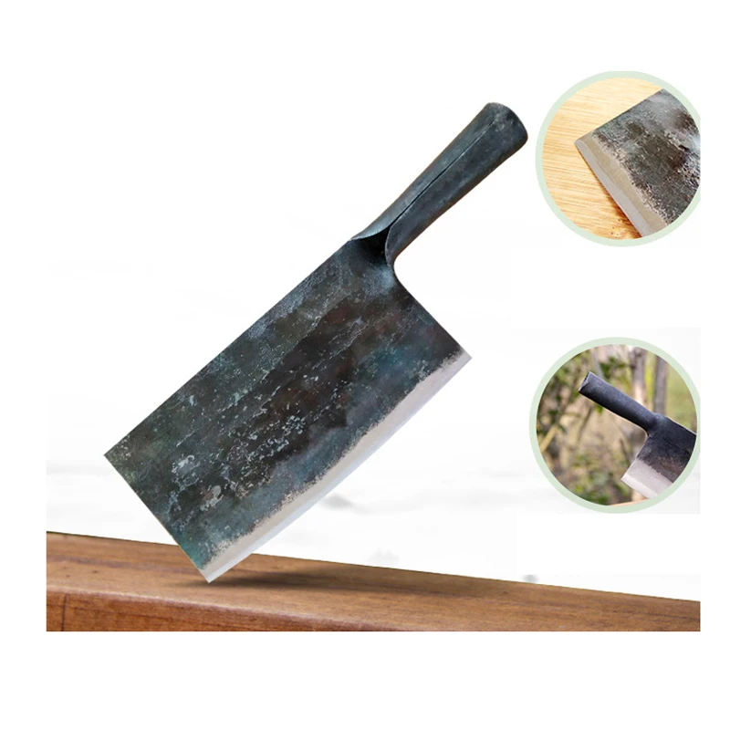 1Pcs Pure Handmade integrally formed manganese steel kitchen knife slicing knife handle bone knife - Image 4