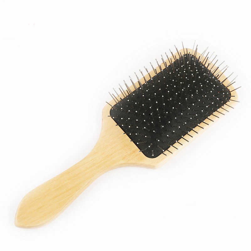 

Hair Brushes Natural wood Cushion Massage Anti Static Paddle Comb Tool Hair Massage Anti-Static Comb