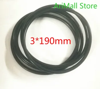 

20pcs Perimeter 190mm Rubber belt drive belt 3 mm motor model pulley belt spring anti static black available