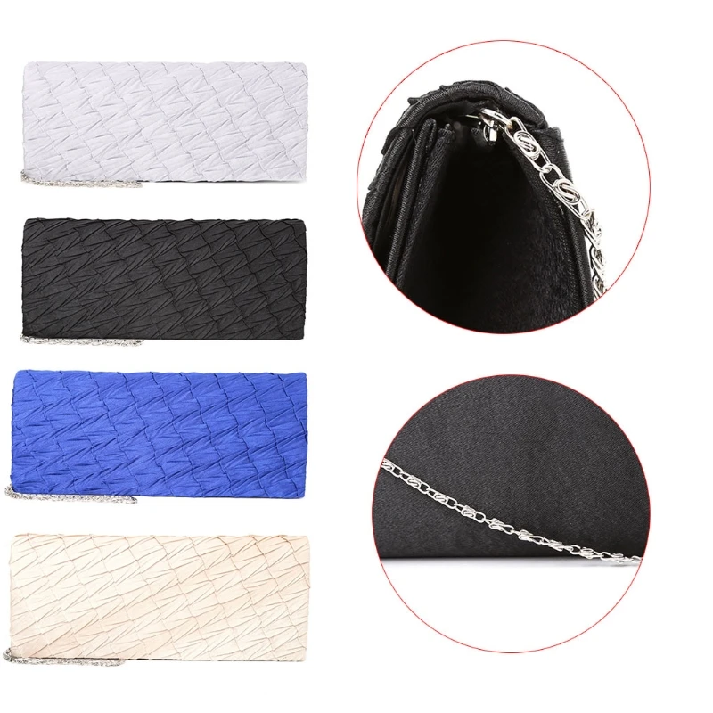 

THINKTHINDO Women Lady Prom Wallet Clutch Bag Bridal Evening Party Chain Handbag Purse