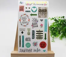 

Hot stamping account material Continental sticker Hand account label paper sticker and student diary sticker for DIY scrapbookin