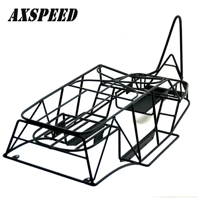 

Axial Wraith Metal Frame Roll Cage w/inner Parts 1/10 Scale Rock Crawler Body Black Chassis 90018