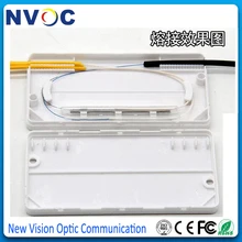 50 шт./лот, двухжильный оптоволоконный кабель Защита от слияния квадратная коробка FTTH коробка, хорошая защита волоконный предохранитель для двухжильного кабеля