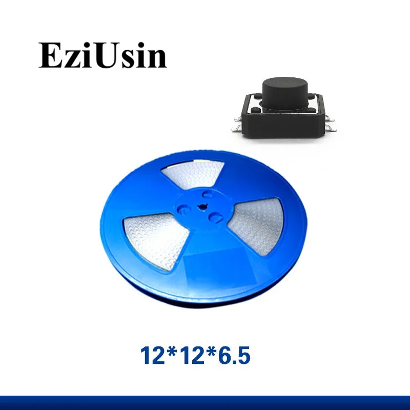 

500pcs In Tape One Reel TS-F002 Micro Switch 12*12*6.5 Tactile Tact Push Button SMT 12x12x6.5 Elevator Switches SMD