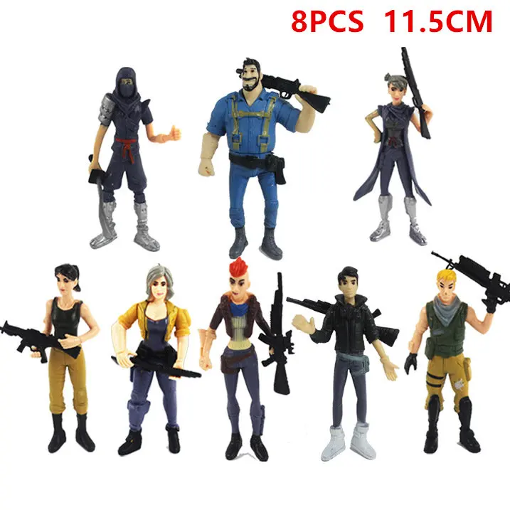 8 шт. игра ночь крепостная ПВХ персонажи Фигурки игрушки Детские коллекционные