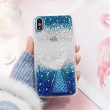 

Phone Case For Huawei mate 9 10 lite pro Nova 2 plus 3i Cute women glitter summer Mermaid tail soft TPU back cover Capa