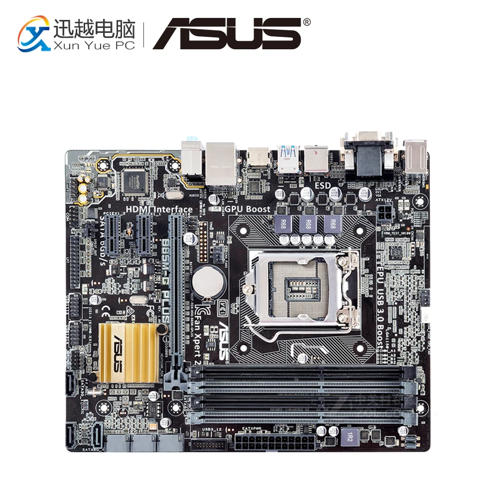 

Asus B85M-G PLUS Desktop Motherboard B85 LGA 1150 For Core i3 i5 i7 DDR3 32G SATA3 USB3.0 HDMI Micro ATX Original Used Mainboard