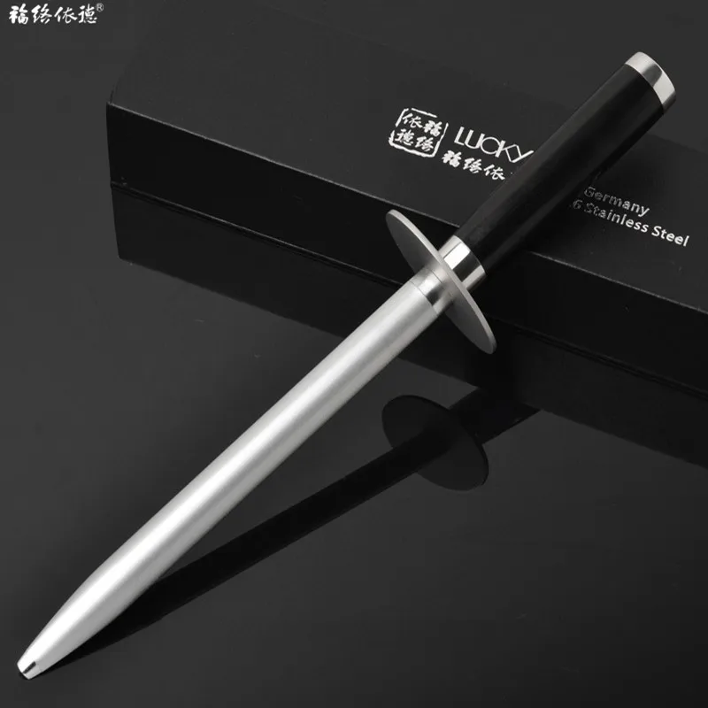 

Sharpener Bar Hone Diamond Steel Rod Stick Grinding Stone Wetstone Kitchen Knife Accessory Assistant Hardware Ebony Handle 38