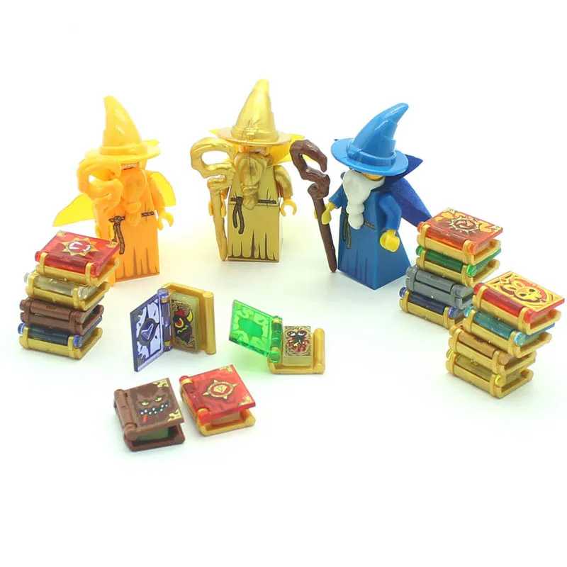 Nexus Knights Merlok волшебник джестро Волшебные Книги Игрушки Обучающие фигурки блоки игровой щит деревянный блок DIY