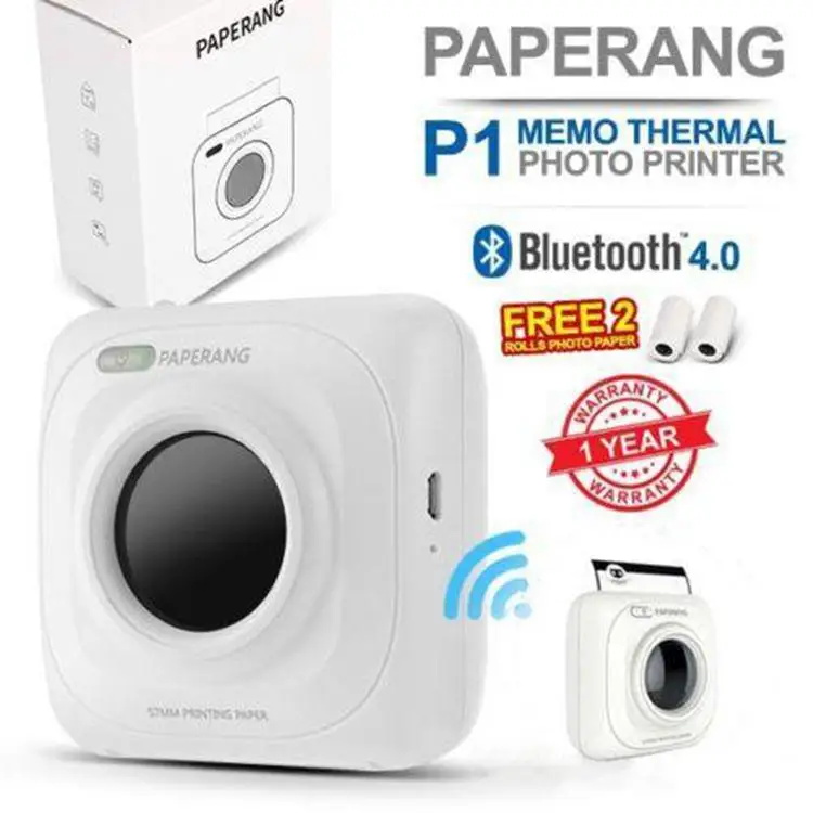 online Impressora térmica Portátil Bluetooth 4.0 Telefone Sem Fio mini impressoras Impressora de Recibos Impressora Fotográfica 1000 mah Lithium ion
