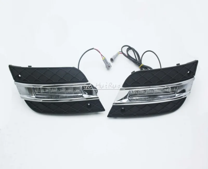 Светодиодный дневного вождения туман светильник лампа для Mercedes Benz W164 ML350 ML280 ML300 ML320 ML500 2009-2011 дневные ходовые огни