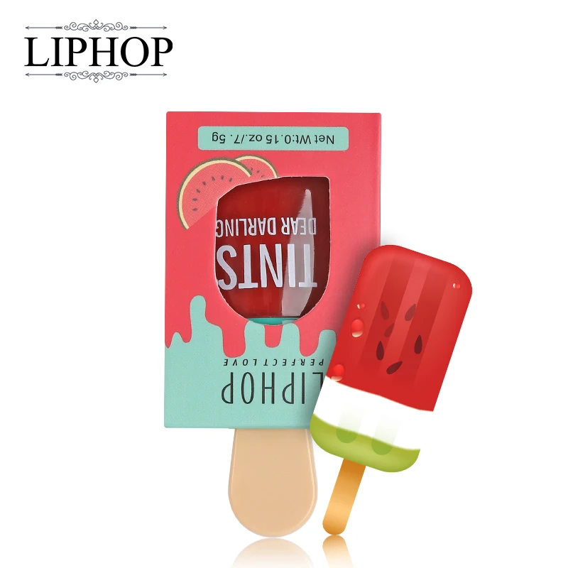 

LIPHOP ICE CREAM Long-Lasting Lip Tint 5 Colors Liquid Lipstick Batom Rouge A Levres Labial Matte Lip Gloss Sexy Tattoo Cosmetic