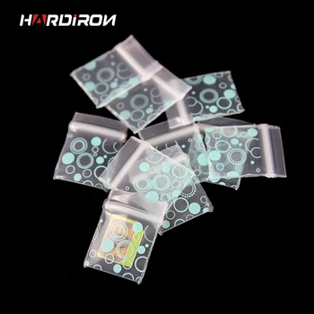 

HARDINTON 2x2.8CM Small Printed Cute Cartoon Pattern Ziplock Bag Mini Decorative Bag Can Reclose the Storage Pouch