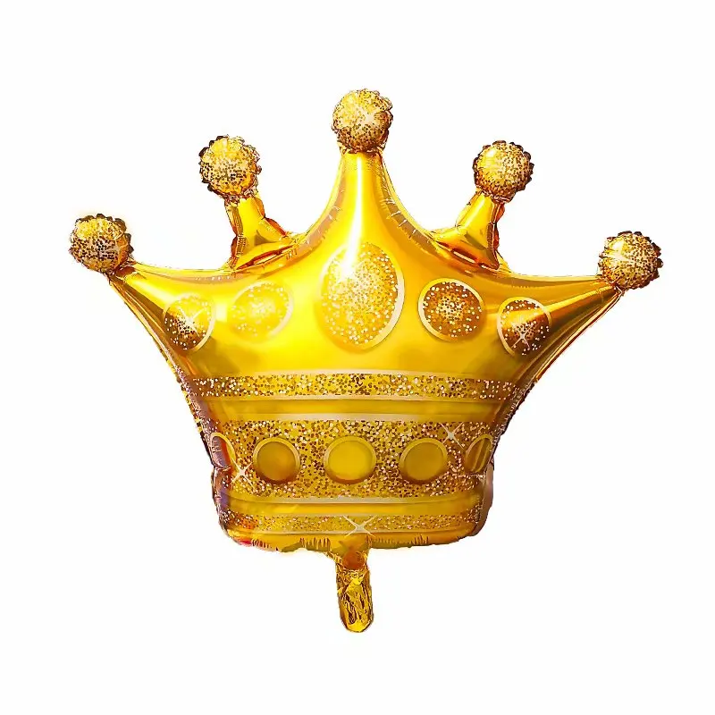 4 шт С Днем Рождения Фольга золотые конфетти-короны воздушные шары Globos 40 дюймов номер 1 2 3 лет Празднование украшения детские игрушки - Цвет: Crown