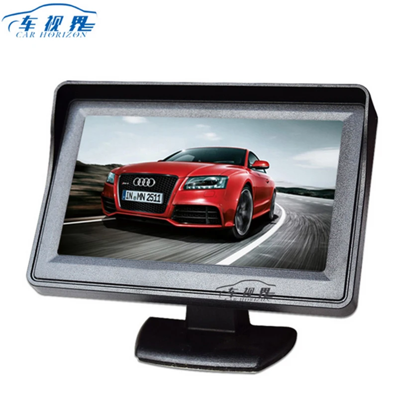 

TFT LCD Display Digital Display Windshield LCD Car Monitor For Reversing Backup 4.3'' Video PAL NTSC Auto Parking Rearview