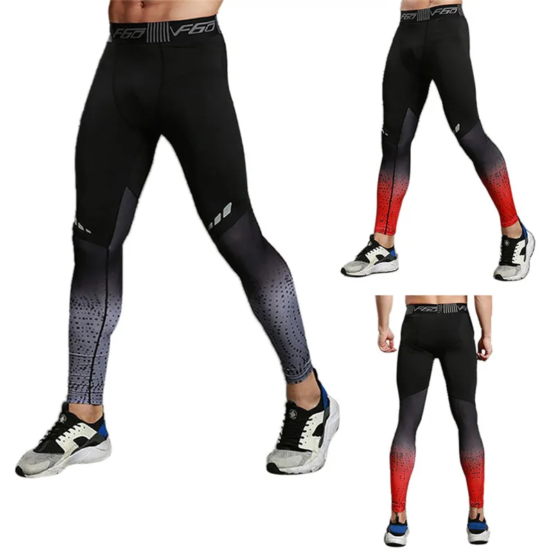 Quick Dry Fitness Leggings Men Pants Compression Plus Large Size Tight Leggins Slim Fit Fitness Breathable Men Pants #2s13 (17)