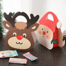 yooap Christmas10 piece set Peace Fruit Packaging Gift Box Gift Bag Santa Claus Carrying Paper Bag peace dove jewelry box gift box peace bird girls gift box packaging organizer earring holder