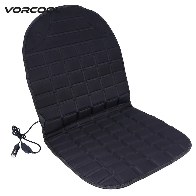 

VORCOOL DC 12V Heated Seat Cushion Safe Van Auto Double Seat Heated Pad Cushion Cover Car Seat Warmer