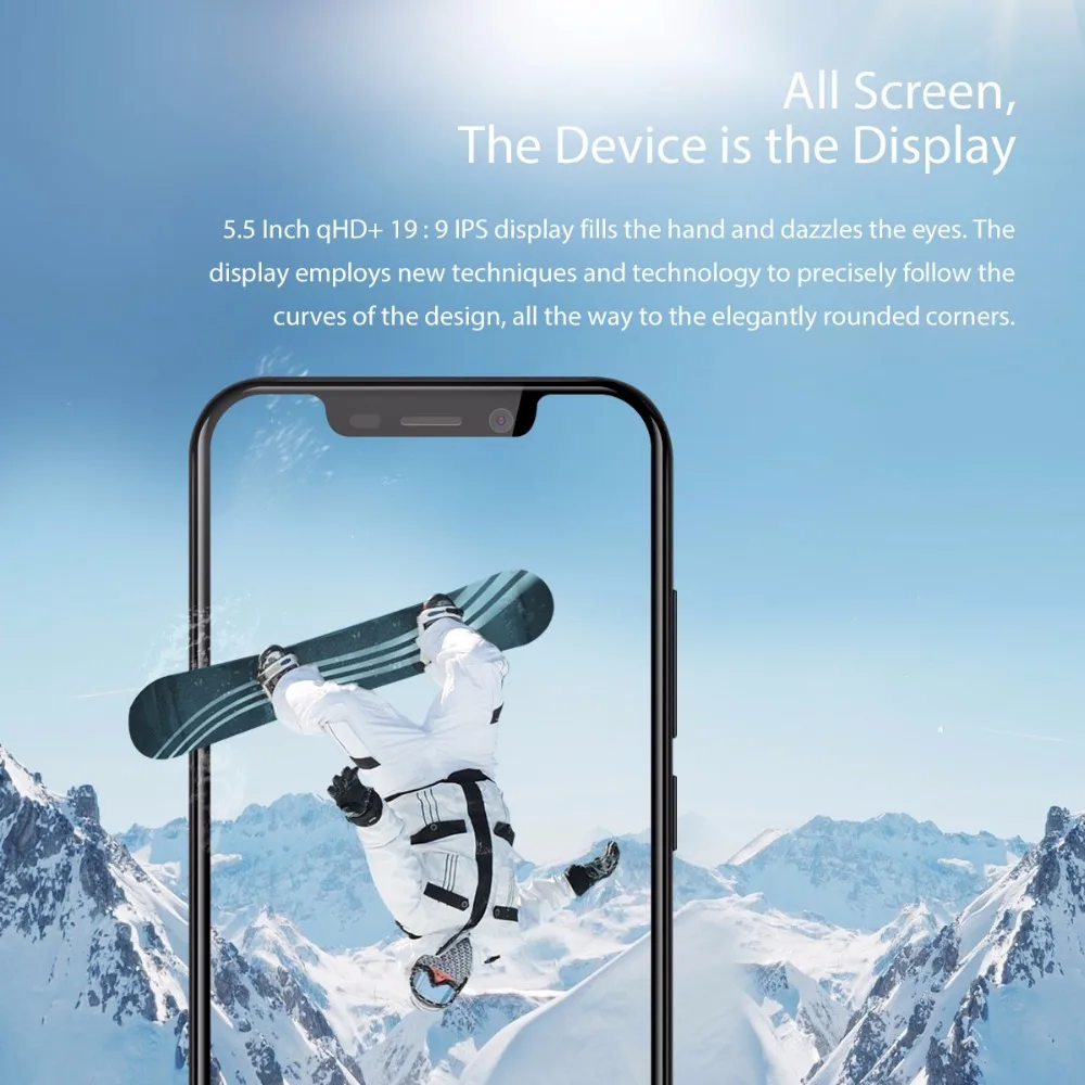 Blackview A30 смартфон 5 дюймов 19:9 QHD + полный Экран Android 8 1 MT6580A 4 ядра 2 ГБ 16 двойной сзади