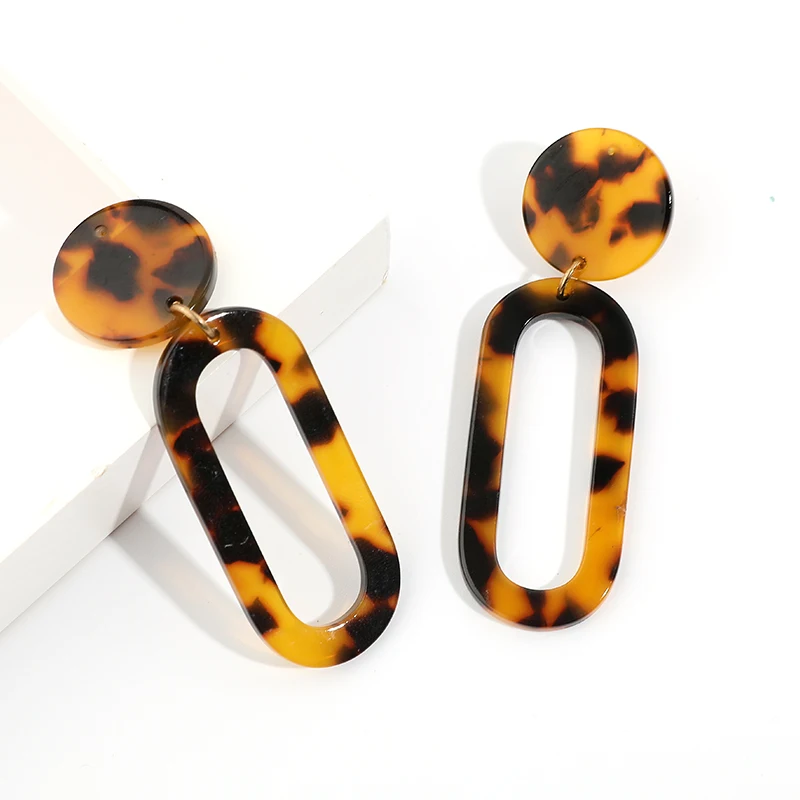 Женские серьги Tortoiseshell Brincos женские с подвесками серьги-капли для женщин