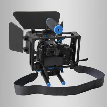 

Roadfisher Photography Gear Tool Video DSLR Camera Cage Hutch Holder Bracket Stablizer Rig Lens Hood Zoom Ring Focus Adjustment