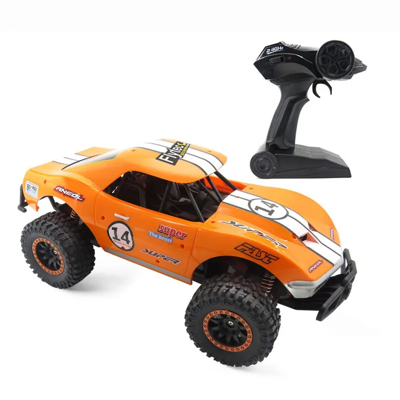 Orange Flytec SL-150A 1/14 масштаб 2WD 2,4 ГГц 20 км/ч RC автомобиль мышцы полу-высокая скорость Off Road RC автомобиль модели автомобиля 30 минут с помощью игрушек подарок - Цвет: Orange