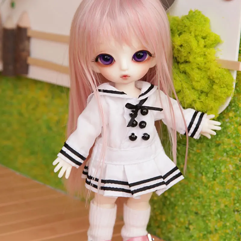 Бесплатная доставка шарнирная кукла 1/8 BJD/SD модная Милая маленькая из смолы для