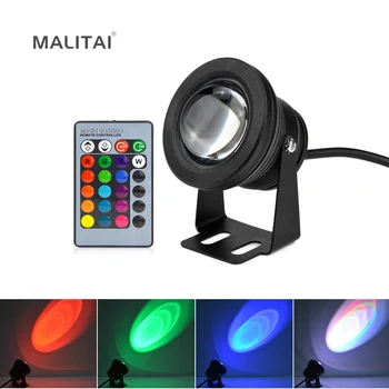 

LED Underwater Lamp IP68 1000LM AC12V 10W RGB Diving Fountain Light Swimming Pool Pond Piscina Fish Tank Aquarium Spotlight
