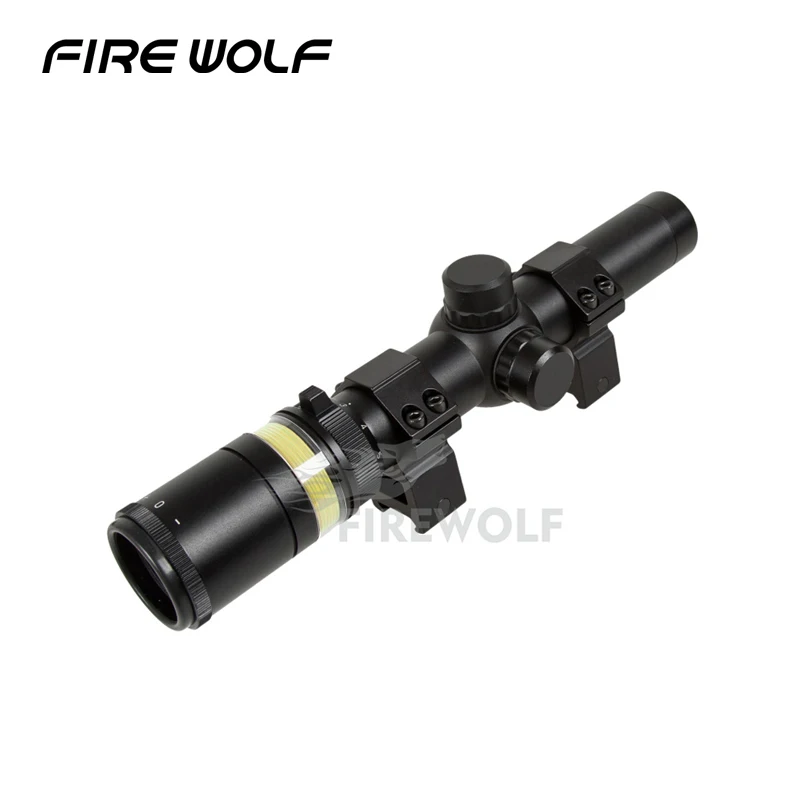 Fire Wolf 1,5-6x24 прицел оптический прицел зеленый треугольник освещенный телескопический прицел для телескопа Huntin Ak 47