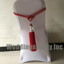 200 роскошные кресла створки свадьба стул лента красная веревка для украшения Горячая Распродажа в Россию