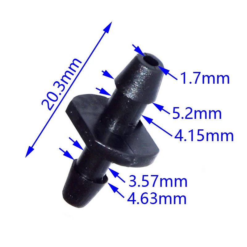Капельное орошение колючая 1/" Стрела капельный разъем 1 способ стрелка капельница адаптер 3/5 шланг теплица орошение сада 50 шт