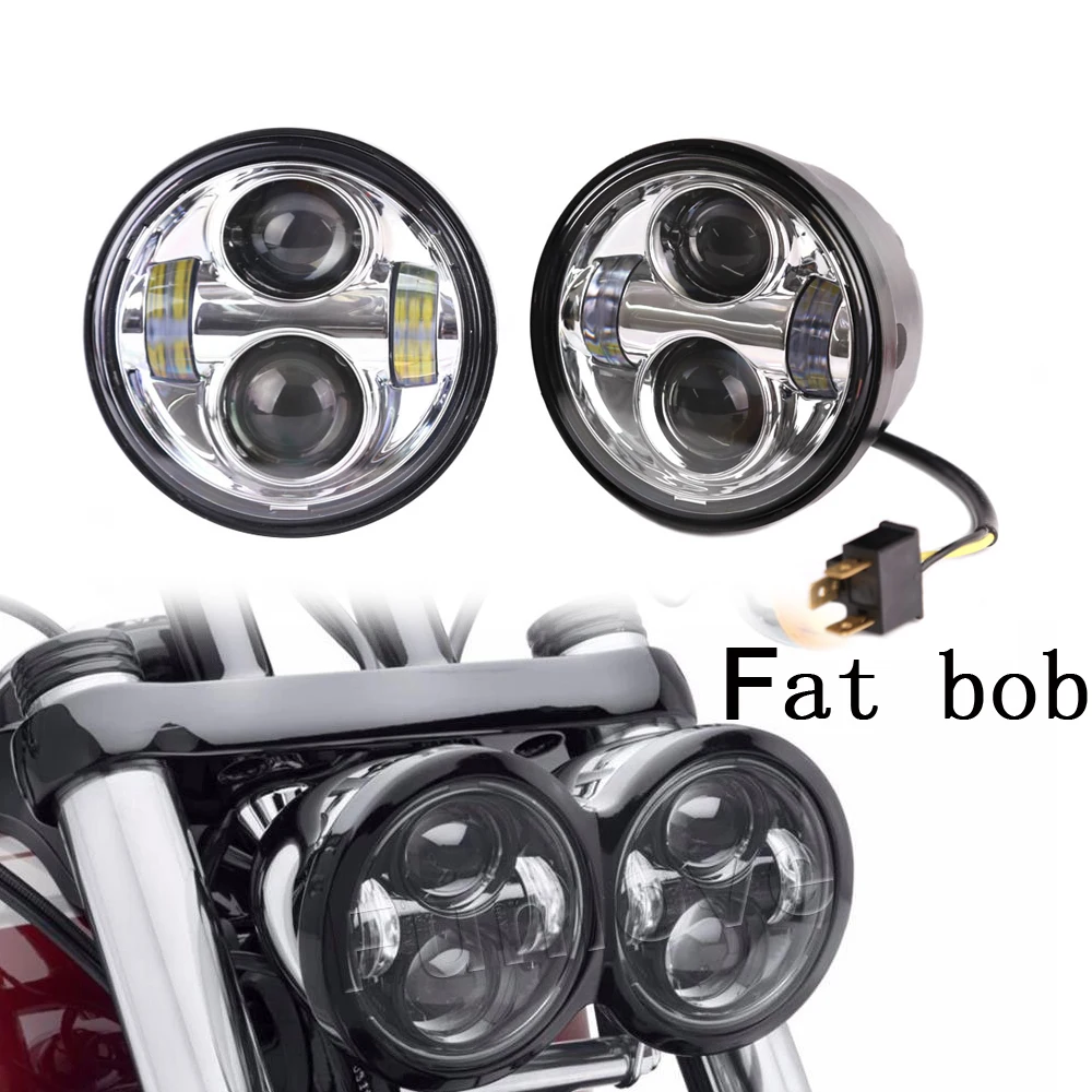 Auto Parts and Vehicles Motorcycle Parts 2pcs 4.65" LED Front Fog Lamp