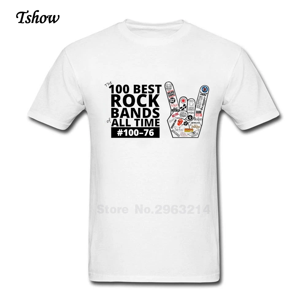 Rock Bands T Shirt Men Leisure Summer Print Cotton man's Clothes Round