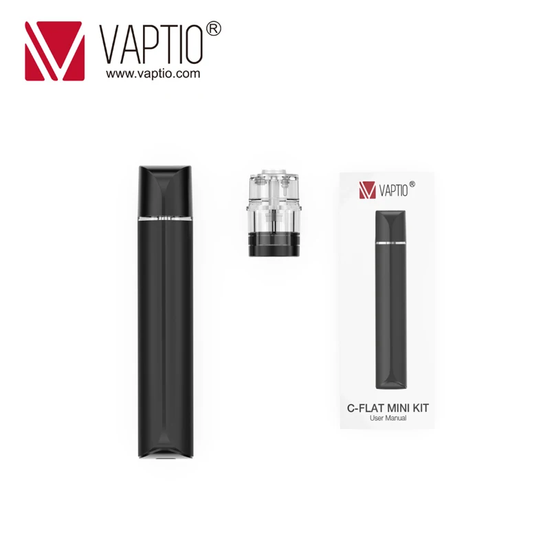 Испаритель ручка Vaptio C-FLAT мини комплект Vape комплект 260 мАч встроенный аккумулятор 1,3 мл распылитель 1.5ом Танк ядро керамические катушки 9 Вт