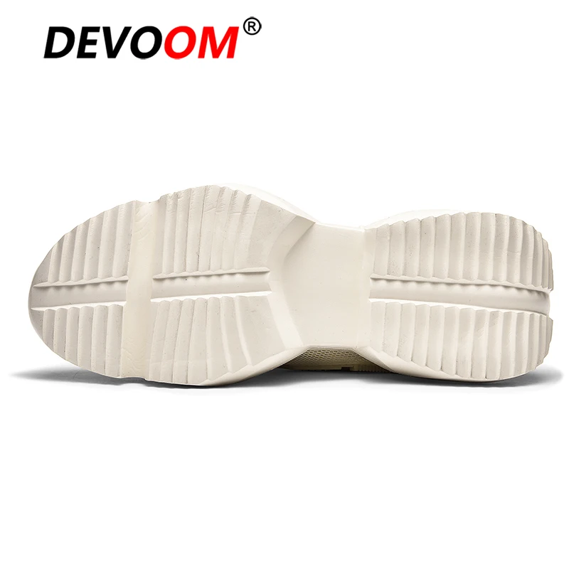 white chunky running shoes