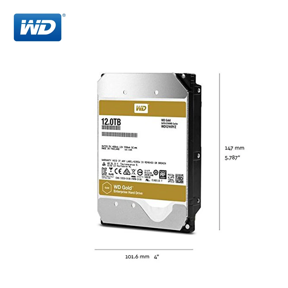 Western Digital Gold NAS Hard 2TB 4TB 6TB 8TB