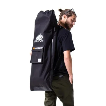 

Professional Electric Skateboard Bag 105x40cm Shouler Double Rocker Skateboard Backpack Multi-functional Drawstring Bag