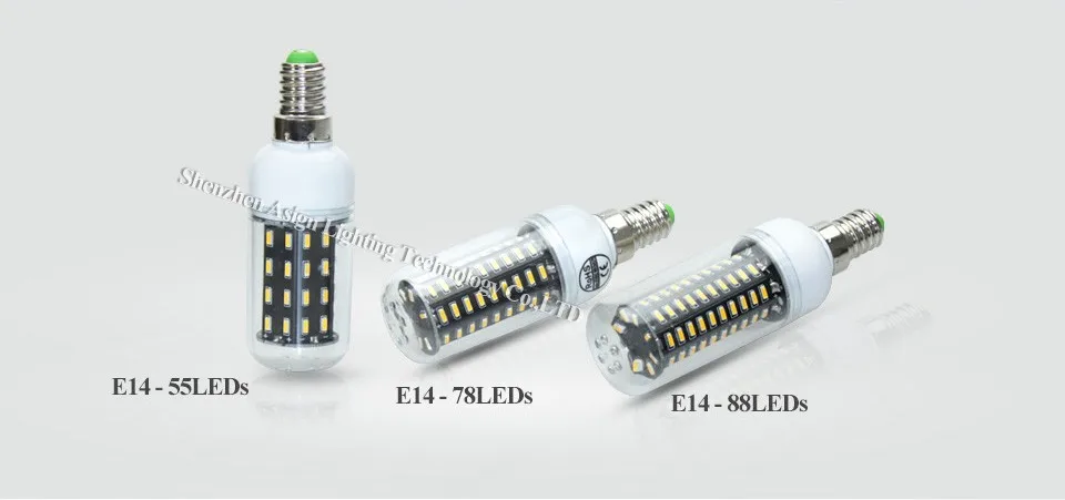 Светодиодный лампы Смарт Мощность IC дизайн светодиодный кукурузы люминисцентная лампа 4014 SMD E27 E14 220 V светодиодная с долгим сроком службы пятно света