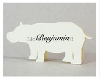 

Hippo Place Cards - Safari Animals, Wedding Place Cards, Hippo, Safari Animals, Baby Shower, Escort Cards,