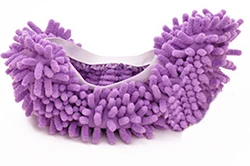 1 пара многофункциональная Пылезащитная Чистящая обувь для пола, чехлы для дома, ванной комнаты, Дешевые Напольные тапки для уборки, чехлы - Цвет: Purple