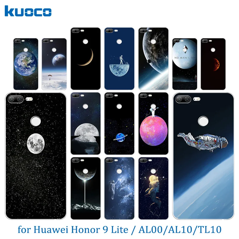 5.65 inch for Huawei Honor 9 Phone Case Lite TPU Space World Pattern Youth Edition Clear Silicone Full Protect Shell |