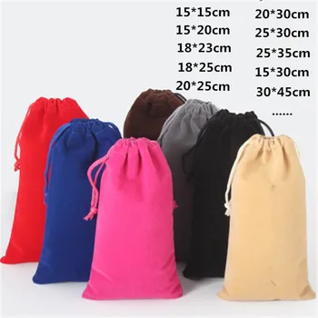 

Large Velvet Drawstring Bags Packaging Custom Gift Bags With Logo