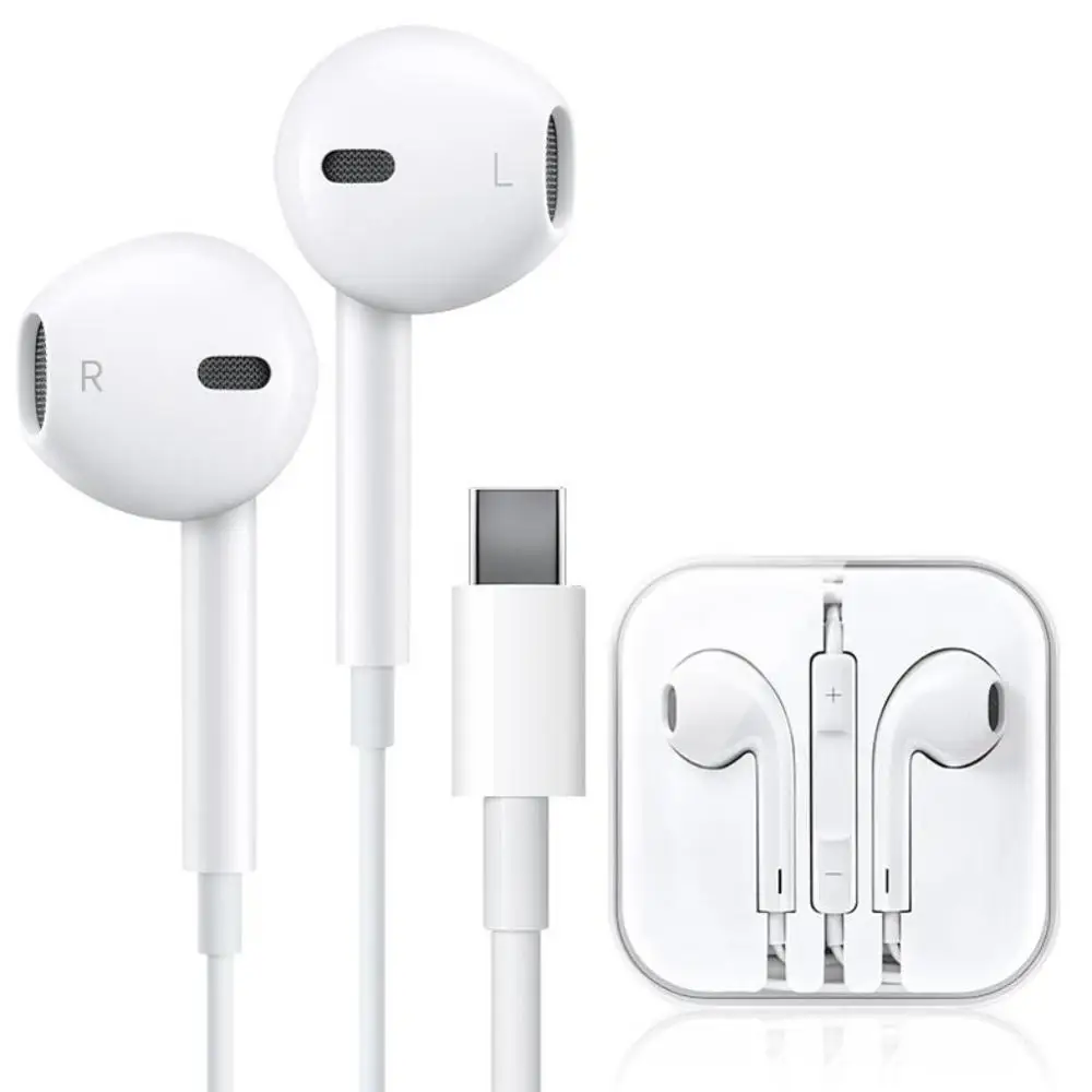 USB цифровой стерео аудио TypeC в ухо наушники Xiaomi samsung HUAWEI Спорт проводной микрофон
