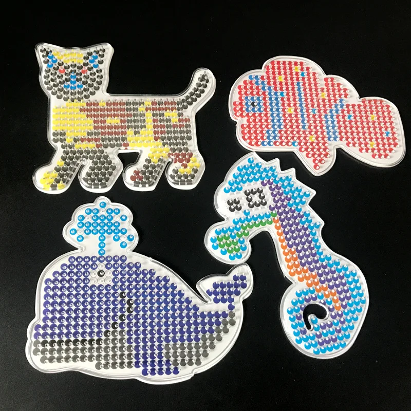 10 шт. 5 мм бусины Хама шаблон бусины DIY Perler головоломка шаблон Забавный Развивающий пазл для взрослых