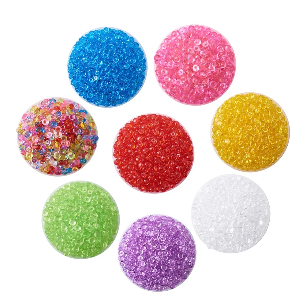 

Pandahall 1 Set Plastic Cabochons Tiny Colorful Beads Landscaping DIY Accessory Soil Water Fish Tank Aquarium Garden Decoration