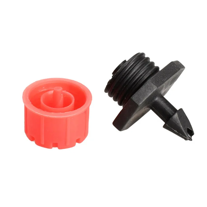 New 50Pcs Garden Micro Dripper Drip Head 1/4 Inch Hose Irrigation Misting