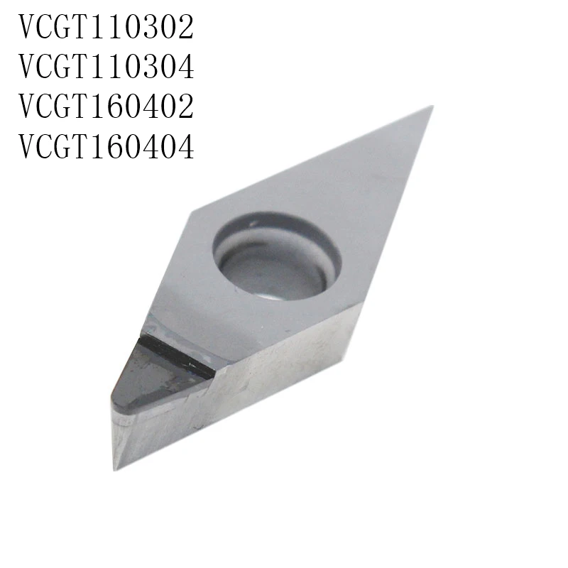 High-precision 2pcs NEW PCD DCGT11T304 PCD Diamond CNC blade insert