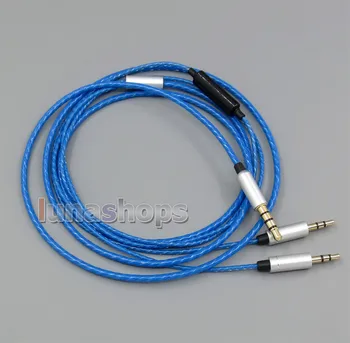 

Blue OFC With Mic Remote Cable For Sol Republic Master Tracks HD V8 V10 V12 X3 Headphone LN004760