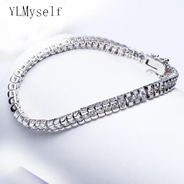 17 5 Cm New Bracelets Square Crystal White Jewelry Looks Expensive 17 5 Cm New Bracelets Square Crystal White Jewelry Looks Expensive Daily Wear Jewellery Elegant Bracelet